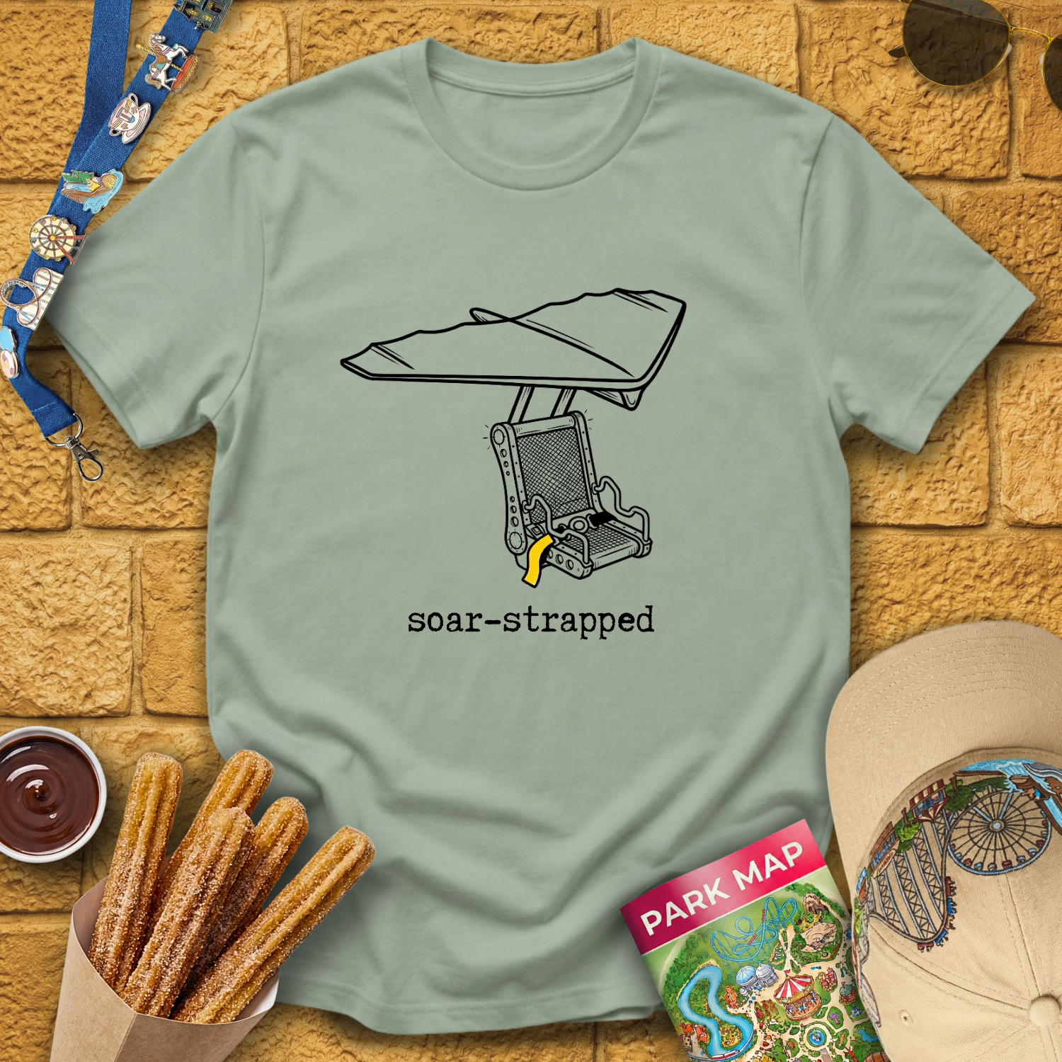 Soar-Strapped [LineArt] T-Shirt