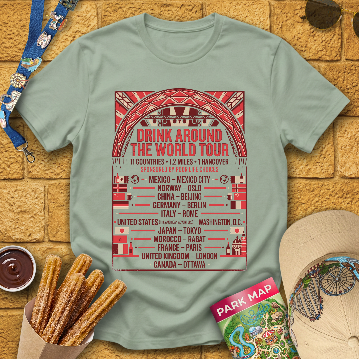 Drinking Around The World [Tour] T-Shirt