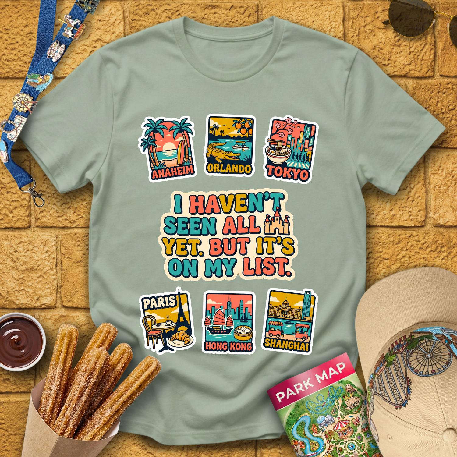 Castles On My List [70s] T-Shirt