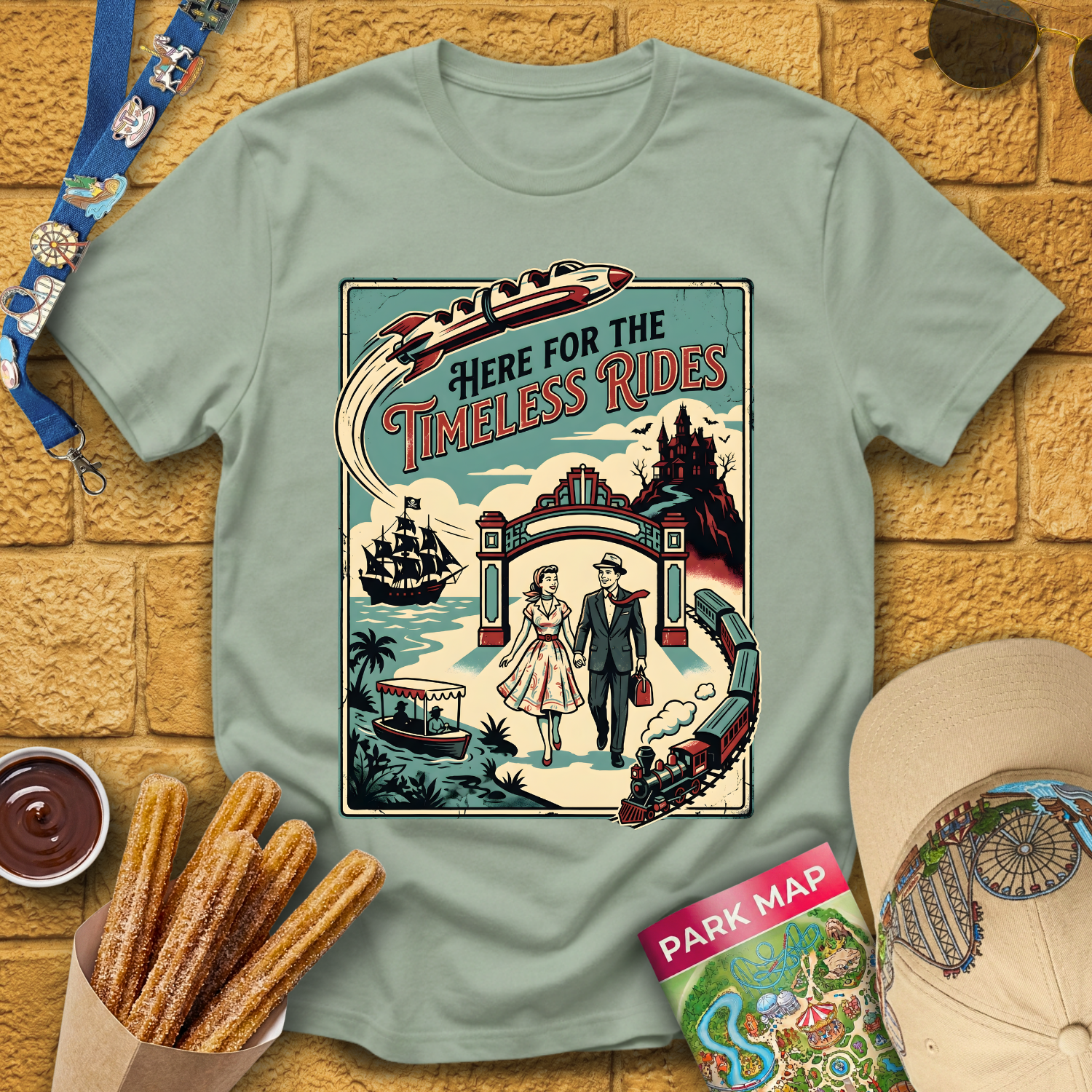 Timeless Rides [50sPoster] T-Shirt