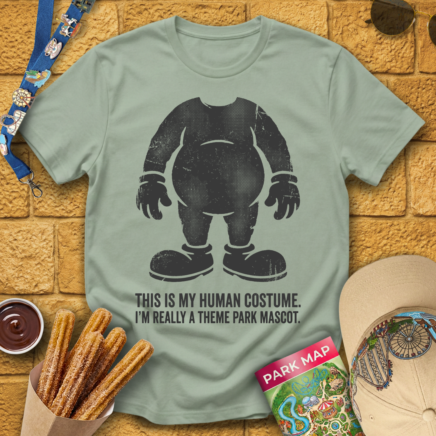 Theme Park Mascot [Bold] T-Shirt