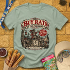 Buy Rats Caribbean [Poster] T-Shirt for Theme Park Fans (Sage)