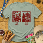 Dad Jokes Dead Jokes [Sleek] T-Shirt for Theme Park Fans (Sage)