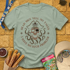 Dead Men Pirates [Circular] T-Shirt for Theme Park Fans (Sage)
