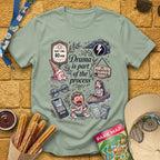 Drama Process [ArtComic] T-Shirt for Theme Park Fans (Sage)