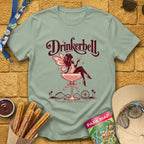 Drinkerbell [Glamour] T-Shirt for Theme Park Fans (Sage)