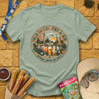 Drinking Around The World [Boho] T-Shirt for Theme Park Fans (Sage)