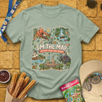 Im The Map [FunArt] T-Shirt for Theme Park Fans (Sage)