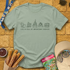 Important Choices [Sleek] T-Shirt for Theme Park Fans (Sage)