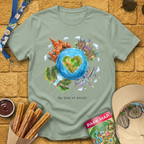 My Kind Of World [PenWash] T-Shirt for Theme Park Fans (Sage)