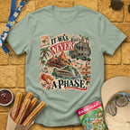 Never A Phase [Vox] T-Shirt for Theme Park Fans (Sage)