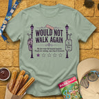 Not Walk Again [Haunted] T-Shirt for Theme Park Fans (Sage)