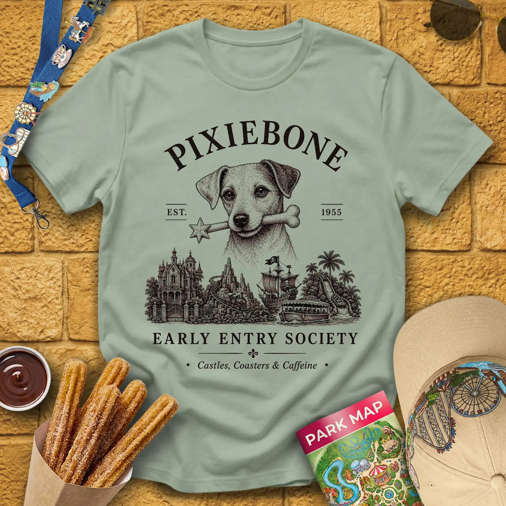 PixieBone [Elite] T-Shirt for Theme Park Fans (Sage)
