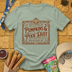 Pumpkins & Pixie Dust [Victorian] T-Shirt for Theme Park Fans (Sage)
