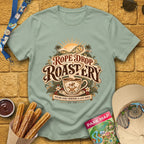 Rope Drop Roastery [Vintage] T-Shirt for Theme Park Fans (Sage)