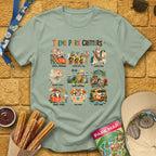 Theme Park Critters [Scandi] T-Shirt for Theme Park Fans (Sage)