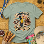 Yellow Strap [Vox] T-Shirt for Theme Park Fans (Sage)
