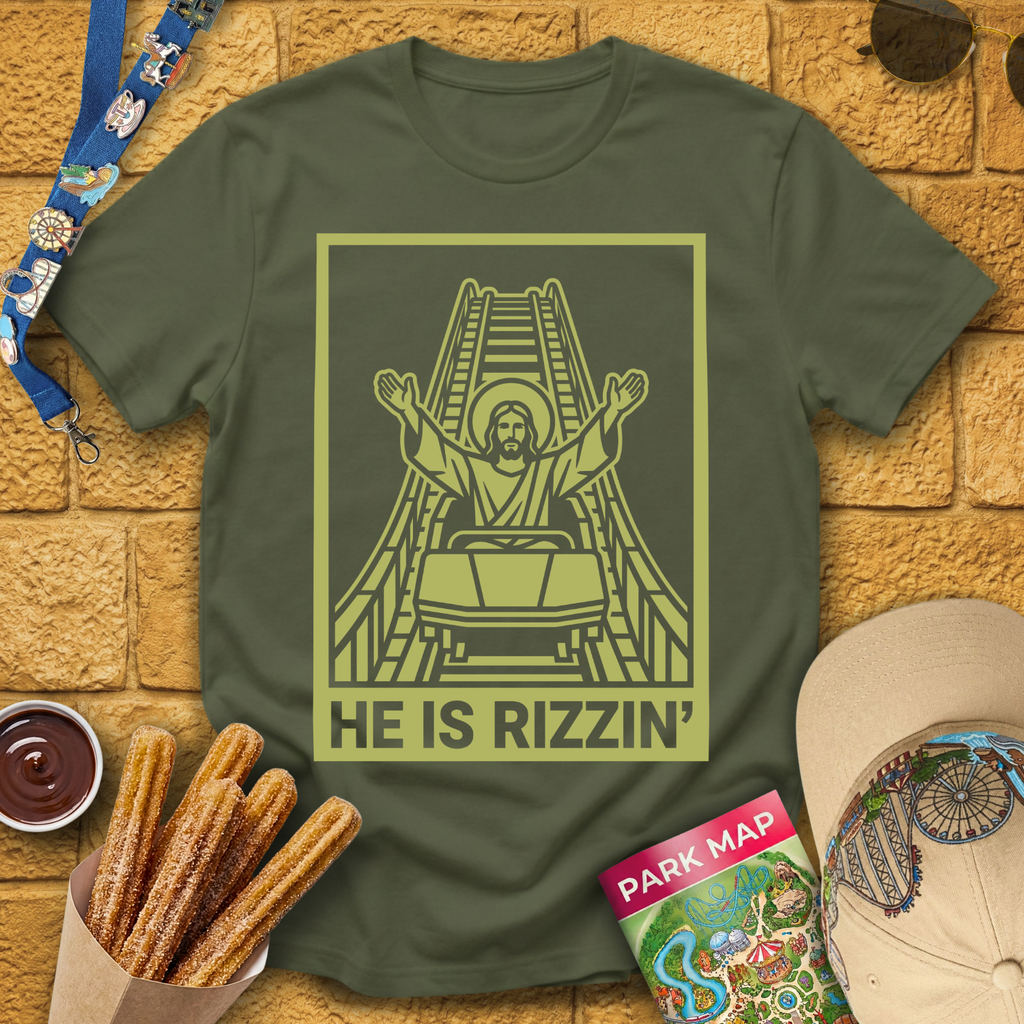 He Is Rizzin' [LineArt] T-Shirt
