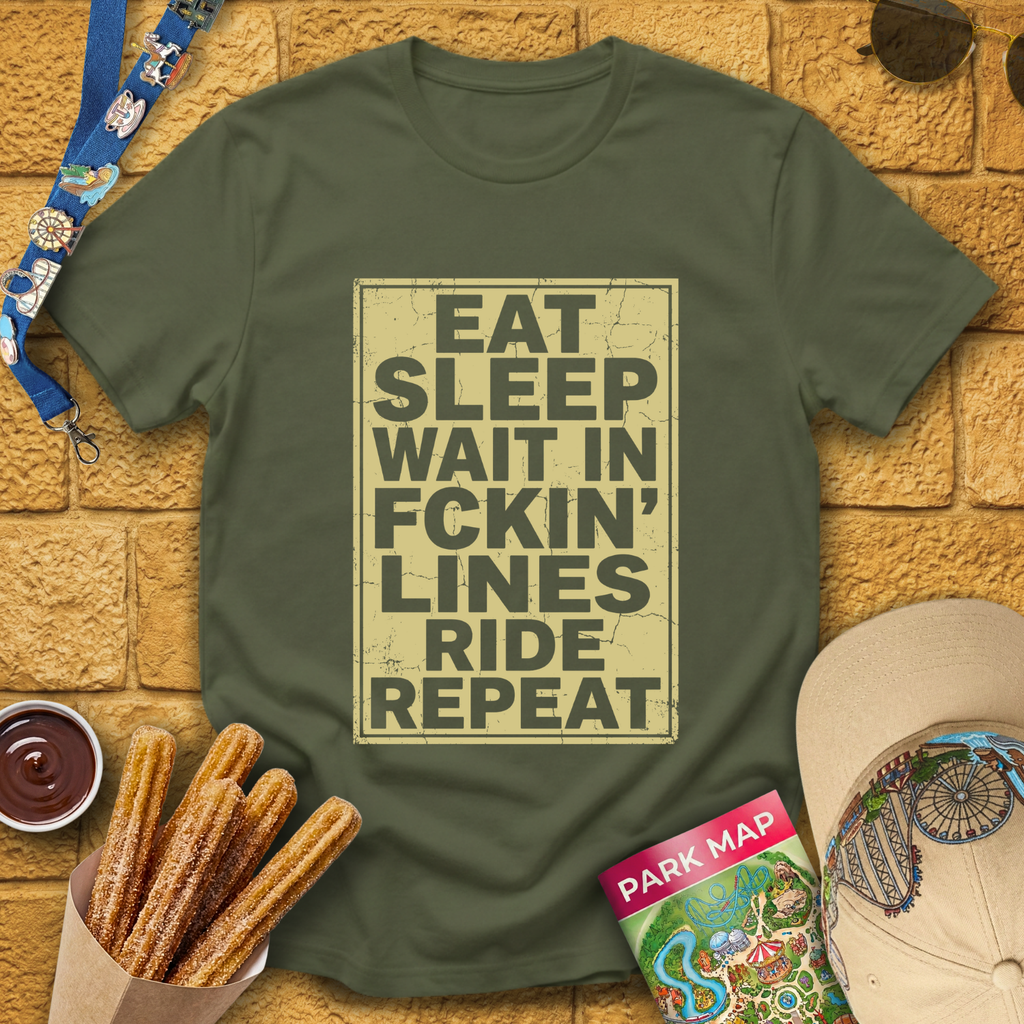 Sleep Wait Repeat [Distressed] T-Shirt