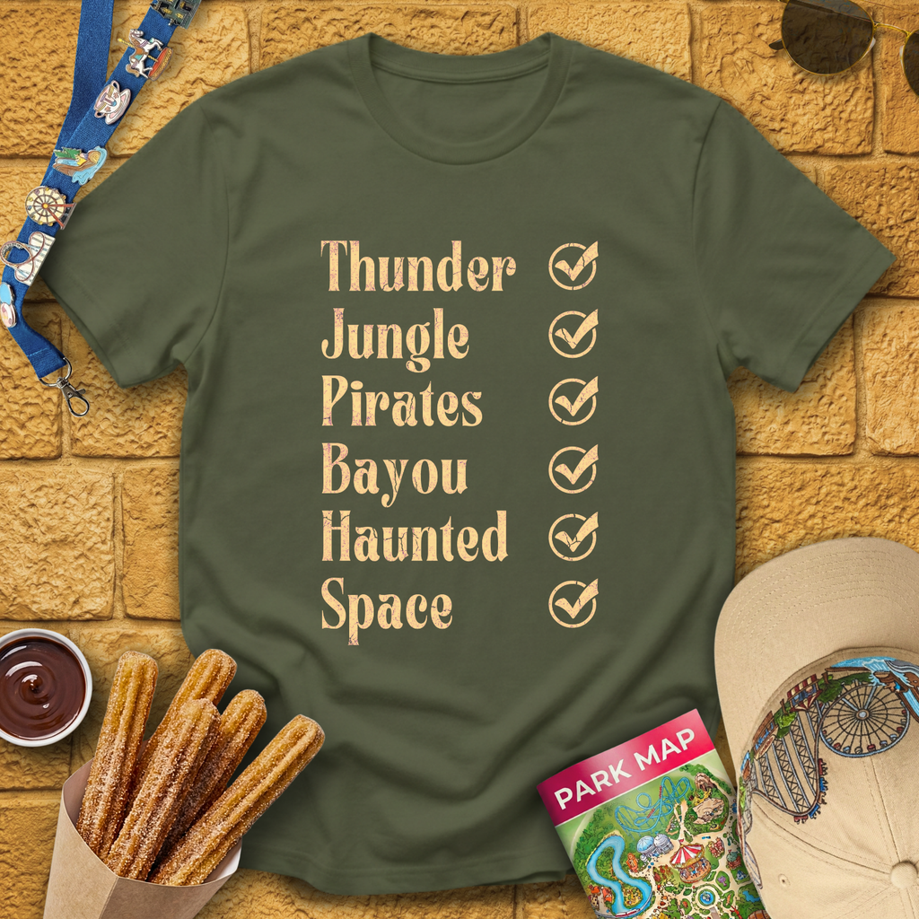 Rides Checklist [Distressed] T-Shirt