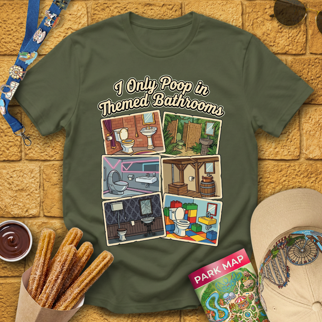 Poop In Themed Bathrooms [Postcard] T-Shirt