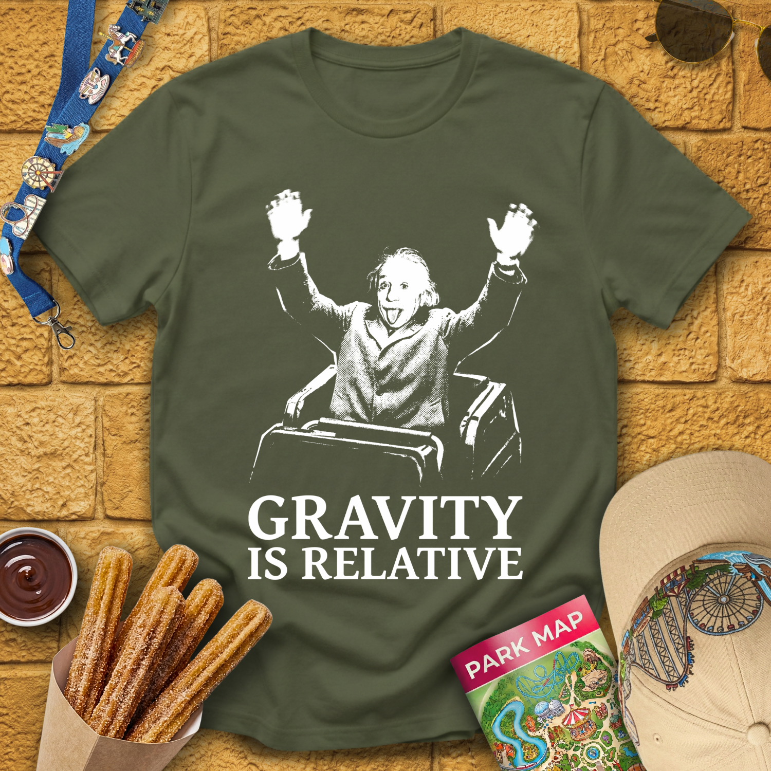 Gravity Is Relative [Stencil] T-Shirt