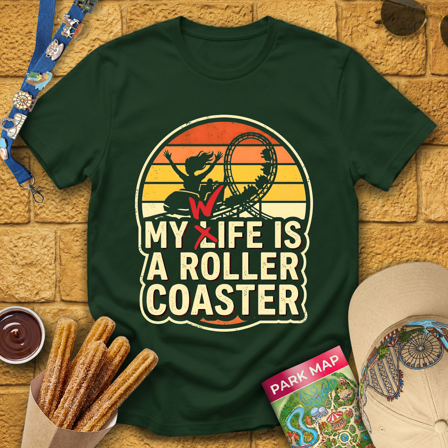 Wife Roller Coaster [70s] T-Shirt