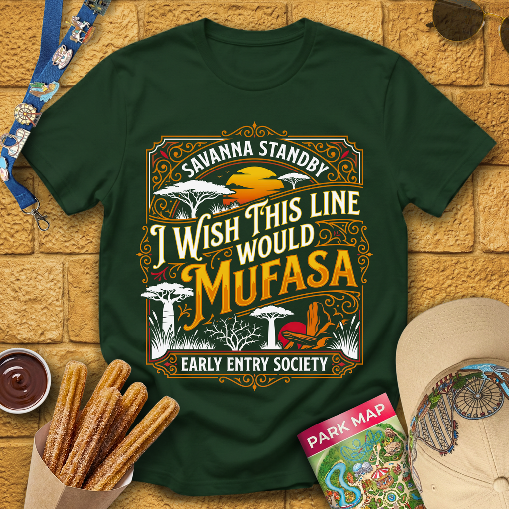 I Wish Line Would Mufasa [C-Victorian] T-Shirt