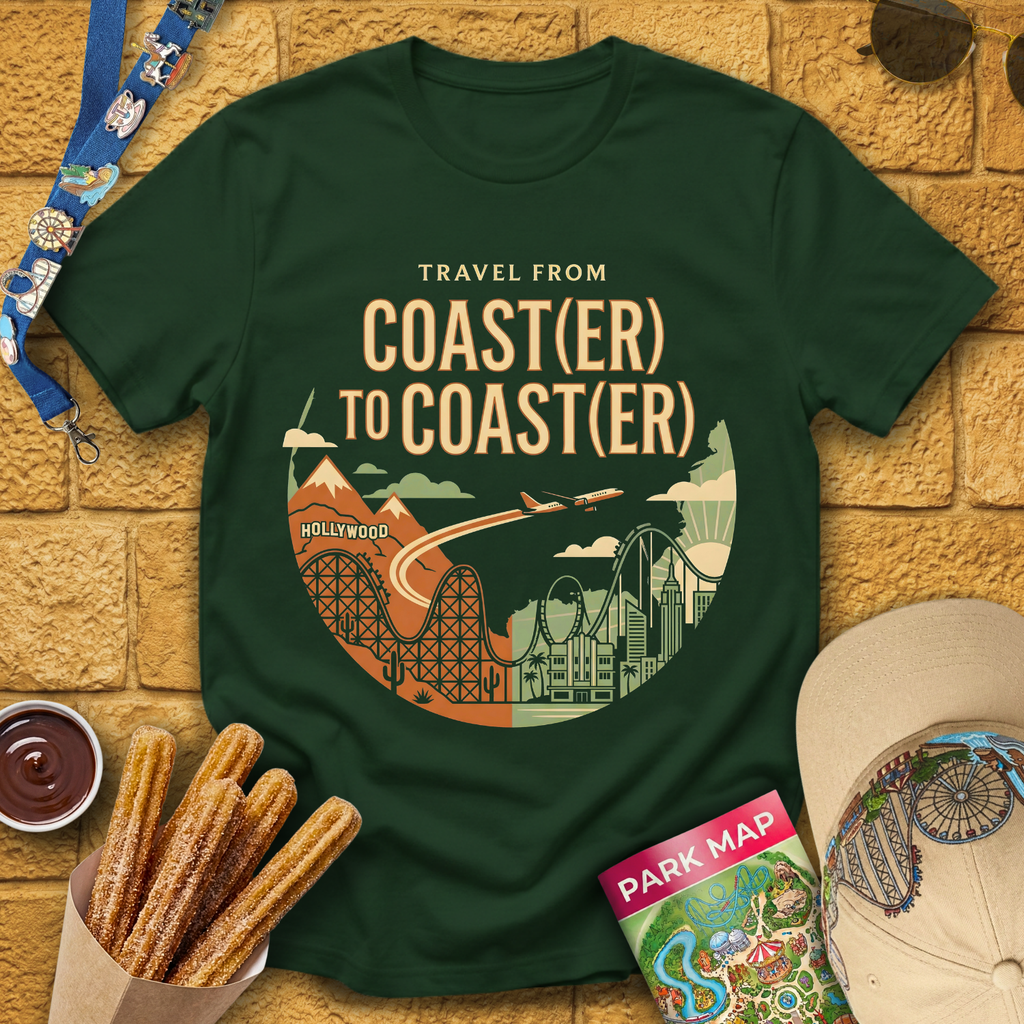 Coast(er) to Coast(er) [Badge] T-Shirt