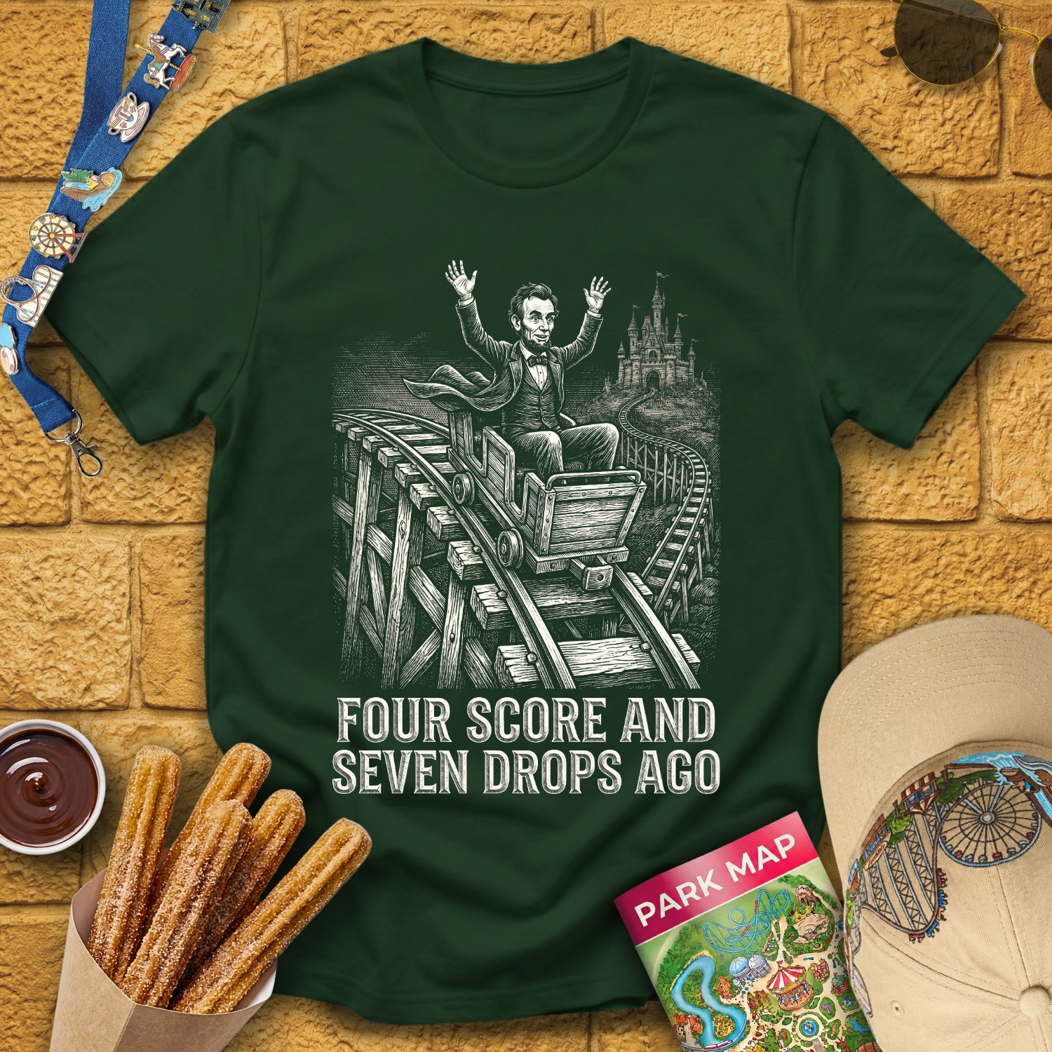 Seven Drops Ago [Woodcut] T-Shirt