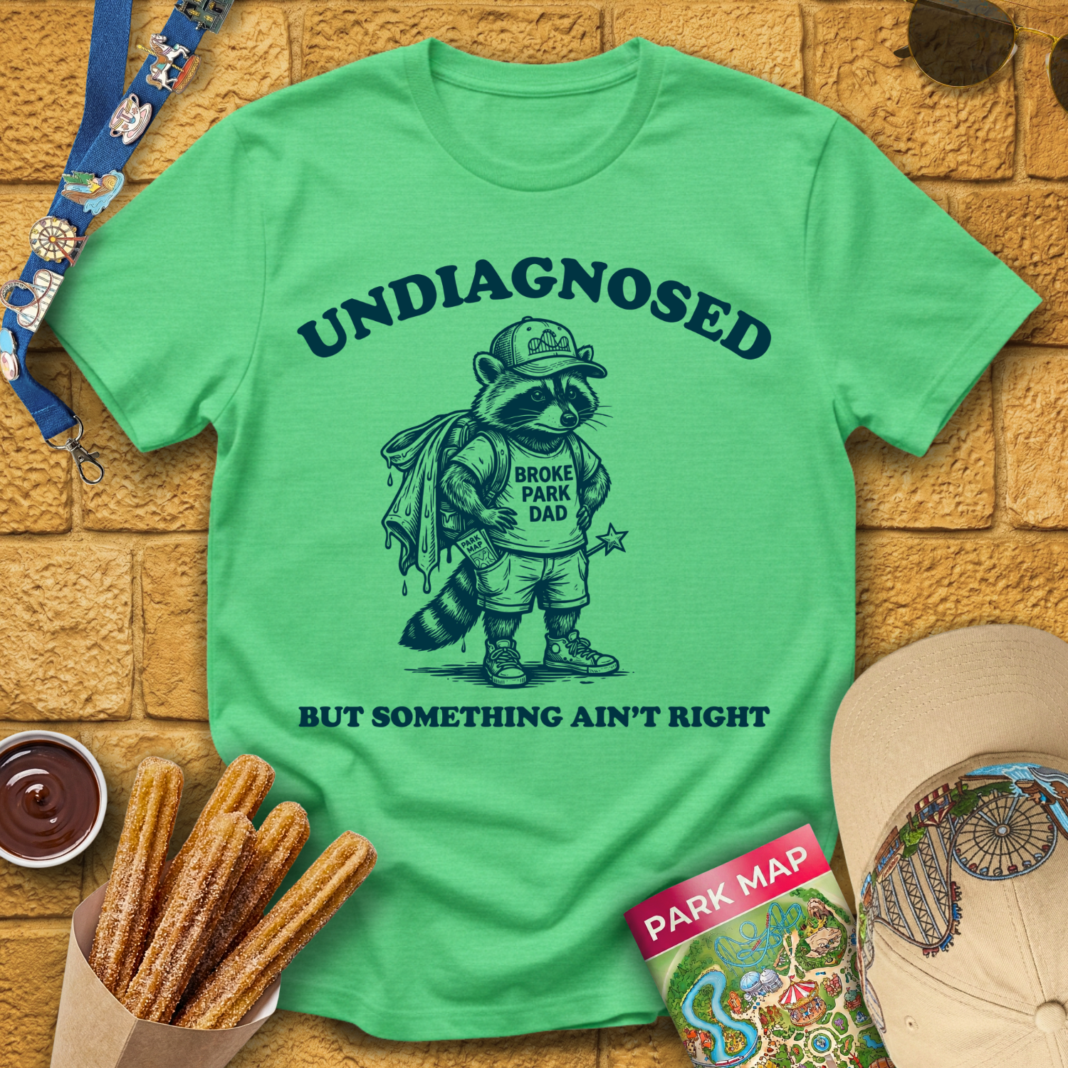 Undiagnosed Dad [Woodcut] T-Shirt