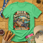 Beer Necessities [Comic] T-Shirt for Theme Park Fans (Heather Irish Green)
