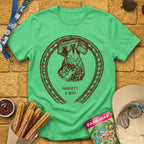 Coaster Owl [LinoCut] T-Shirt for Theme Park Fans (Heather Irish Green)