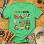 Theme Park Critters [Scandi] T-Shirt for Theme Park Fans (Heather Irish Green)