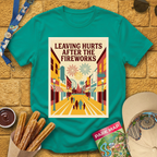 Leaving Hurts & Fireworks 2 [70sPoster] T-Shirt