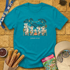 Queue-Alas [Chalky] T-Shirt for Theme Park Fans (Tropical Blue)