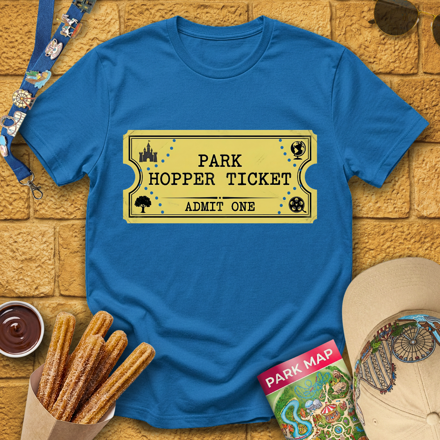 Park Hopper Ticket [Golden] T-Shirt