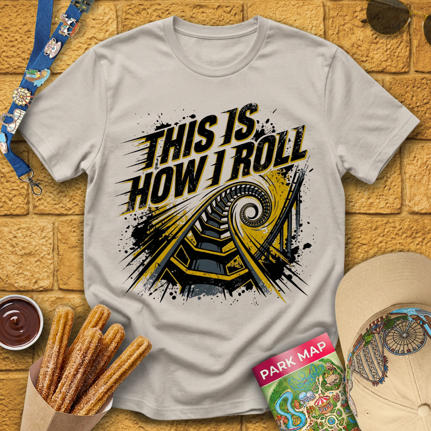 How I Roll [Grunge] T-Shirt
