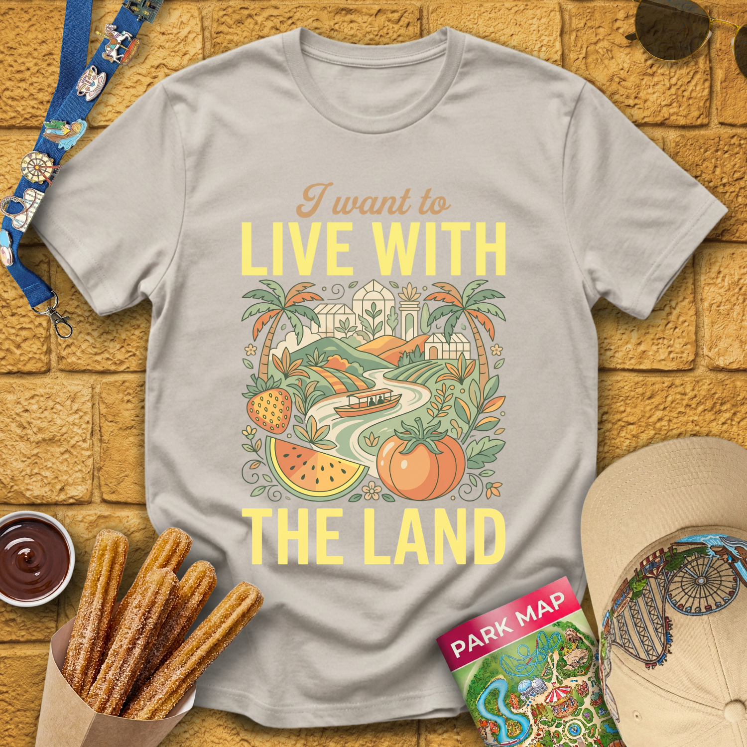 Live With The Land [Boho] T-Shirt