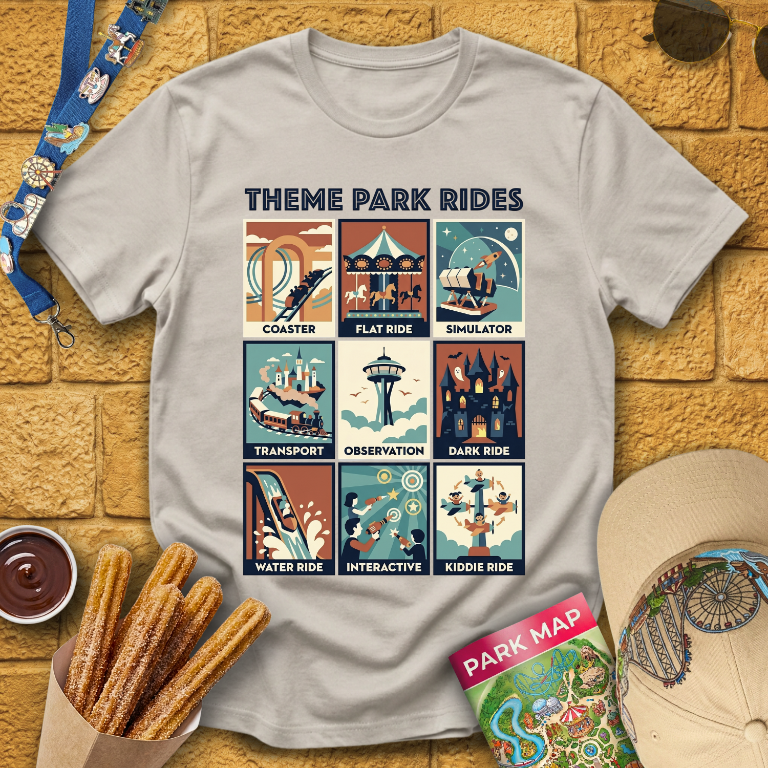 Types Of Rides [RetroPoster] T-Shirt