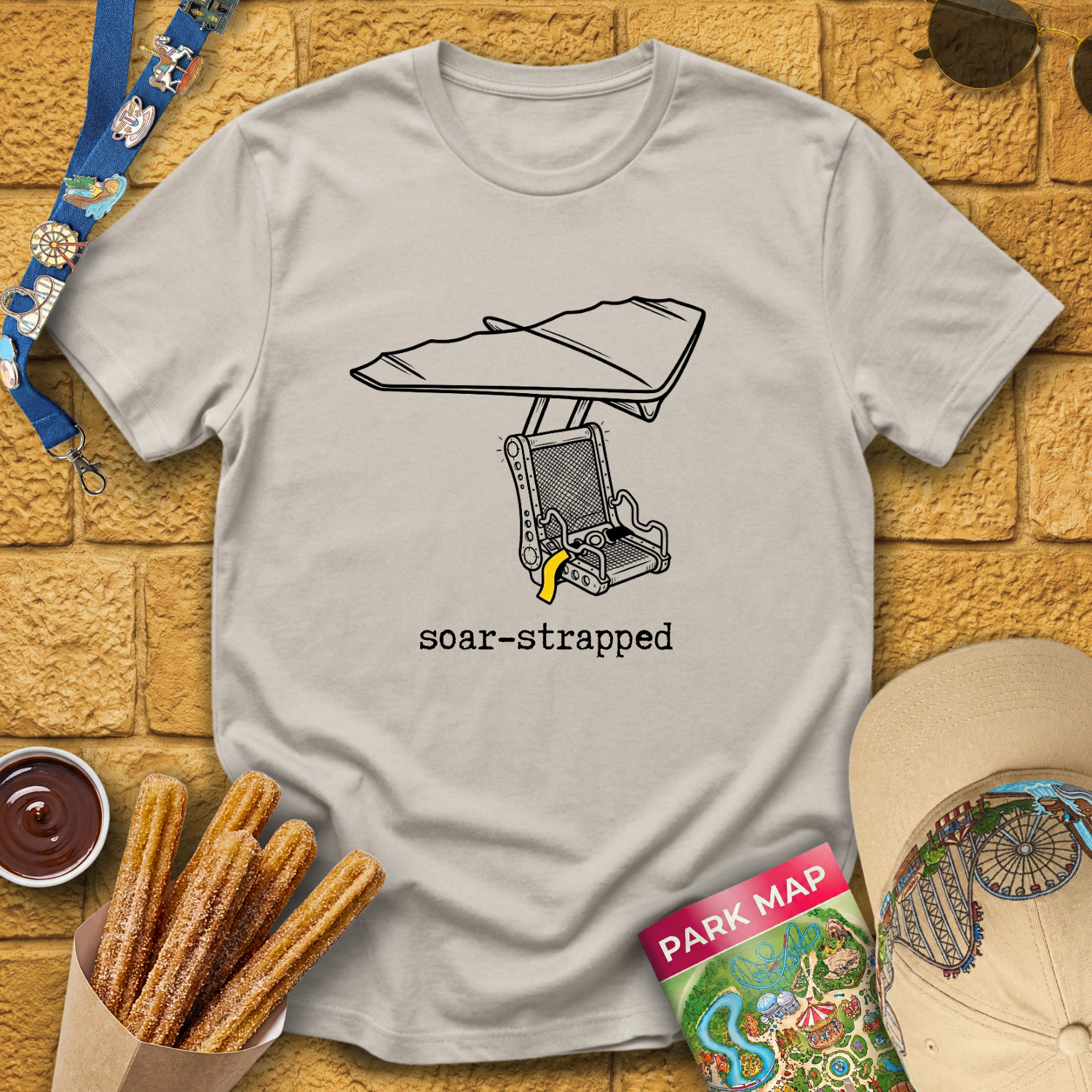 Soar-Strapped [LineArt] T-Shirt