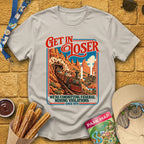 Get In Loser Mine Train [Poster] T-Shirt for Theme Park Fans (Ice Grey)