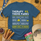 Therapy vs. Theme Parks T-Shirt