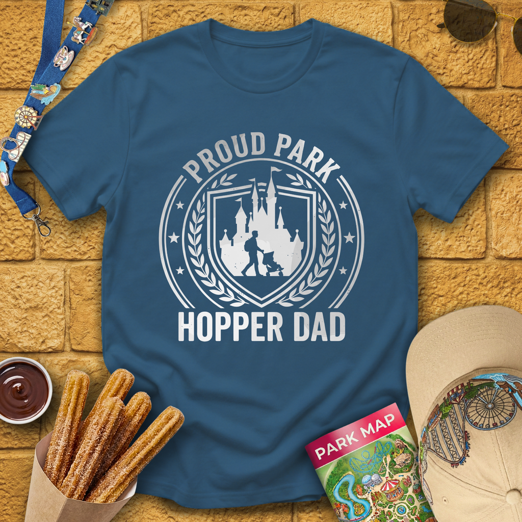 Proud Park Hopper Dad [Badge] T-Shirt