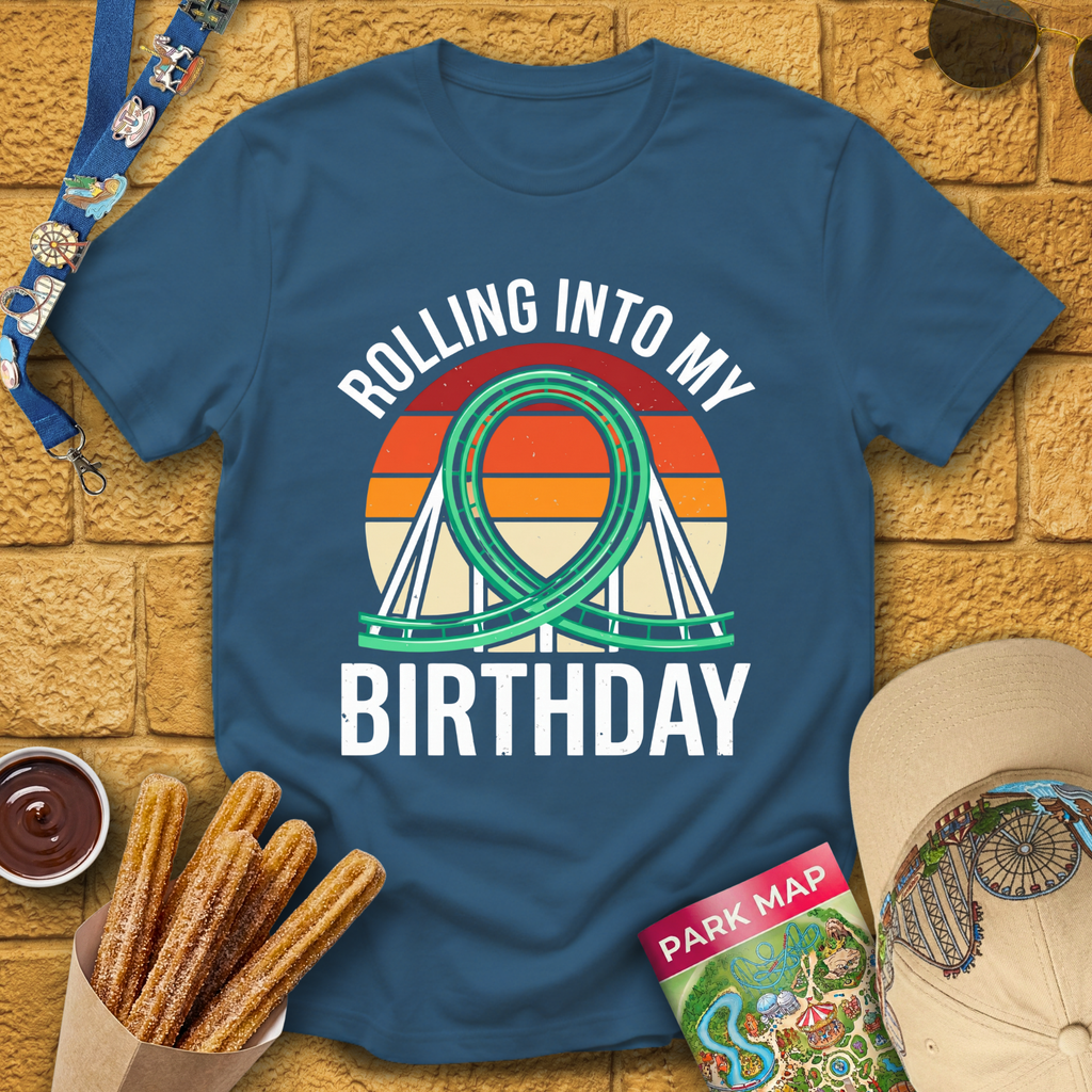 Rolling Into Birthday [Retro] T-Shirt