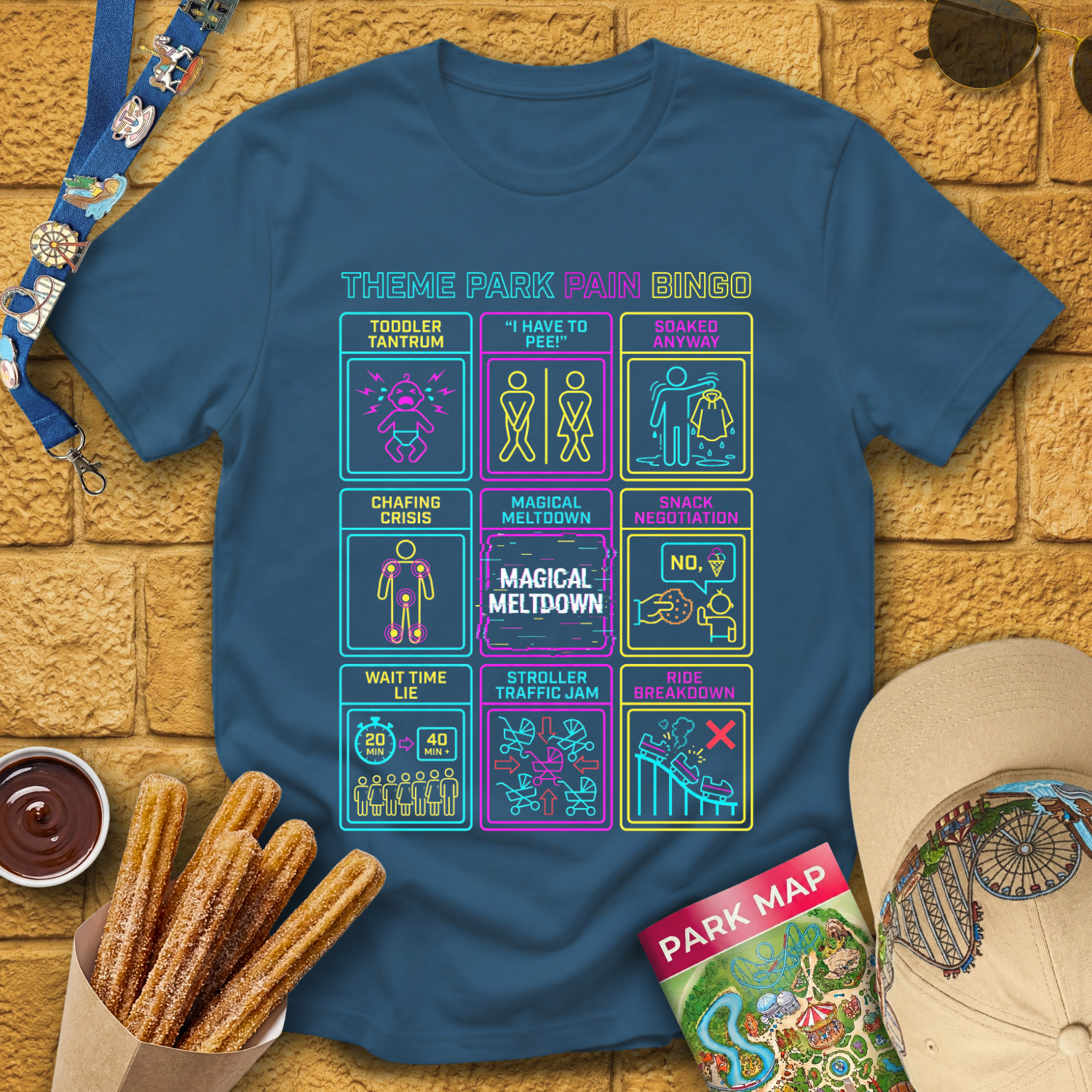 Theme Park Bingo [Arcade] T-Shirt