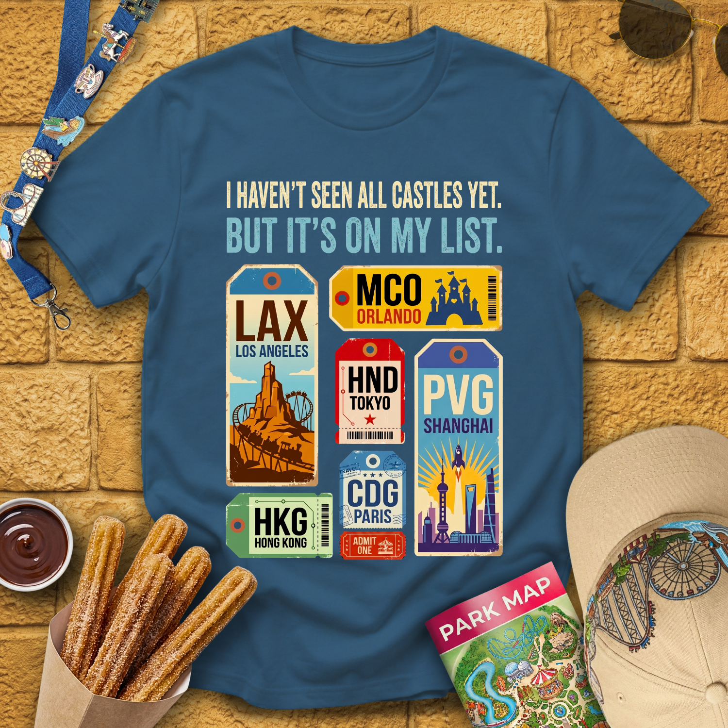 Castles On My List [Tags] T-Shirt