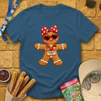 Gingerbread Lady [Impasto] T-Shirt for Theme Park Fans (Indigo Blue)