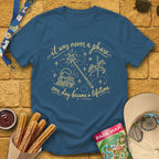 Never A Phase [Doodle] T-Shirt for Theme Park Fans (Indigo Blue)