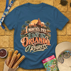 One Orlando Day [Retro] T-Shirt for Theme Park Fans (Indigo Blue)